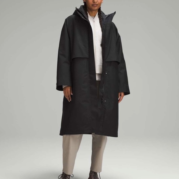 LULULEMON 3 - 1 INSULATED RAIN COAT NWT $498.00 RETAIL BLACK SZ 12 VERY OVERSIZE - Picture 7 of 14